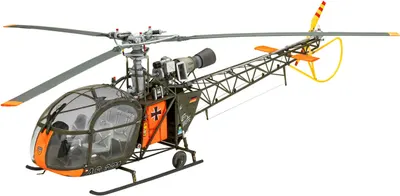 Model de asamblare Revell Militar: elicoptere - Alouette II
