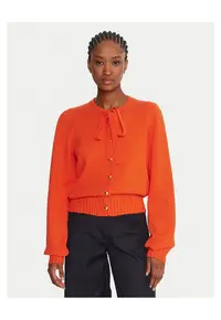 Cardigan dama portocaliu