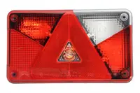 Stop spate dreapta MULTIPOINT V (P21 5W P21W PY21W, 24V, cu intermitent, cu far de ceata, marsarier, cu stop, lumina de parcare, reflector triunghiular, conector: PE)
