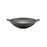 Wok Fonta, Suprafata Antiaderenta si Maner Ergonomic, 31 cm, Negru, Perfect Home