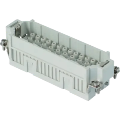 Conector Tata - 104x27 - 6p + E 16a 500v / 6kv / 3 - Crimp Connection - Gri