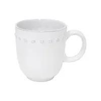 Cană din gresie ceramică Costa Nova Pearl, 370 ml, alb