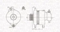 Alternator (14v, 110a) Opel Astra H, Astra H Gtc, Combo Tour, Corsa C, Meriva a 1.7d Intre 2003-2012