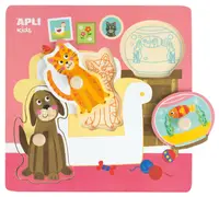 Puzzle incastrat din 3 piese din lemn