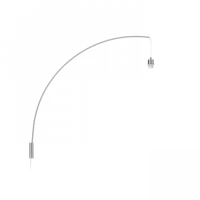 BEND arched Corp de iluminat aplica-mounted baza nichel mat 230V E27 42W