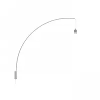 BEND arched Corp de iluminat aplica-mounted baza nichel mat 230V E27 42W