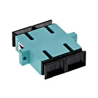 Standard SC-Duplex Coupling MM Polymer case aqua