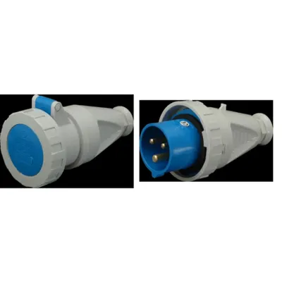Pachet Complet: Priza Industriala pe Cablu IP67 32A 400V + Fisa Industriala pe Cablu IP67 32A 400V - Putere si Protectie Trifazata