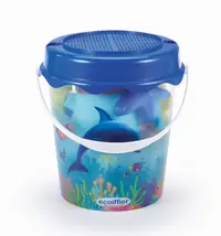 Set galetusa cu 12 accesorii pentru nisip Ecoiffier 21cm
