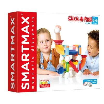 Joc magnetic, Smart Max, Constructii cu bile, 30 piese