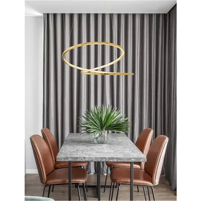 Lampa suspendata GIRISH Auriu plating Stainless Otel & Silicon LED 40 Wat 230 Volt 2400Lm 3000K IP20