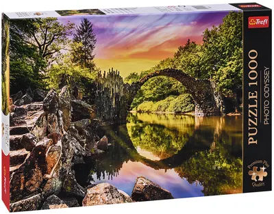 Puzzle Trefl din 1000 de piese - Podul Rakocz din Kromlau, Germania