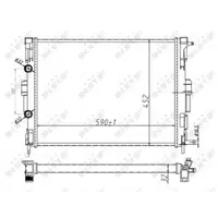 Radiator, racire motor NRF 58329A