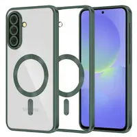 Husa MagSafe pentru Samsung Galaxy A56 A566 / A36 A366, Techsuit, Luxury Crystal, Verde Inchis