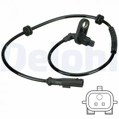 Senzor ABS Spate Dreapta potrivit RENAULT CLIO III, CLIO III HATCHBACK, MODUS 1.2-2.0 09.04