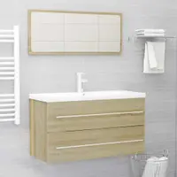 Gossi set mobilier baie, 2 piese, stejar sonoma, pal