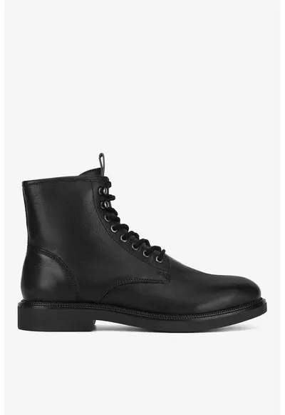 Ghete barbati 5905588901754 - Piele naturala - Negru - Negru