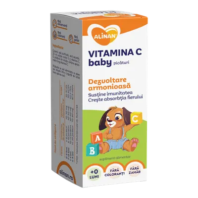 Solutie Vitamina C baby Alinan, 20ml, Fiterman