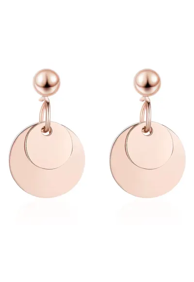 Cercei de otel inoxidabil Aurore - Auriu rose