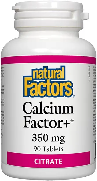 Calcium Factor+, 350 mg, 90 tablete, Natural Factors