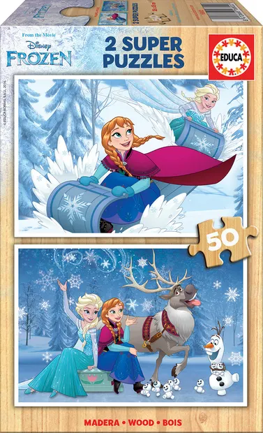 Set 2 puzzle-uri cu personaje Disney