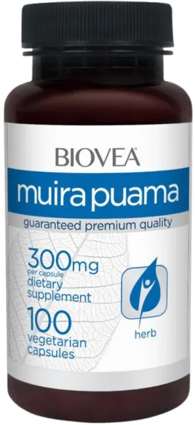 Muira Puama, 300 mg, 100 capsule, Biovea
