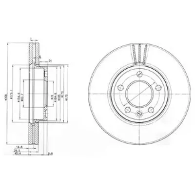 Disc frana DELPHI BG9891