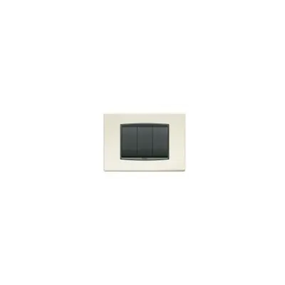 Placa ornament 3 module Clasic Vimar(Eikon) alb antic