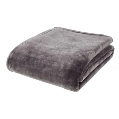 Pătură gri închis din micropluș/cocolino 130x170 cm Raschel Velvet – Catherine Lansfield