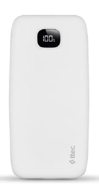 Baterie portabilă ttec - ChargeUp Pro, 10 000 mAh, alb