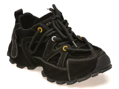 Pantofi sport GRYXX negri, 25057, din piele naturala