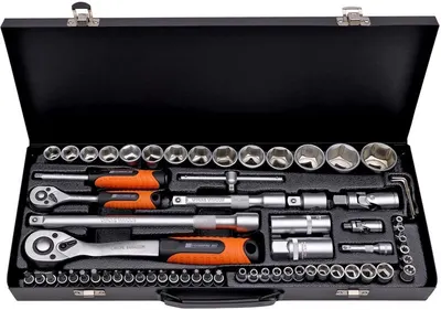 Gedore set Premium HD - 41451, 1/2'' - 1/4'', 65 piese