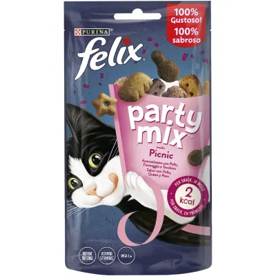 Recompense pentru pisici Purina Felix Party Mix Picnic, 60 g 60g