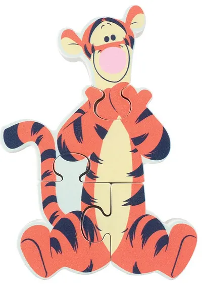 Mini puzzle din lemn Orange Tree Toys - Tigru