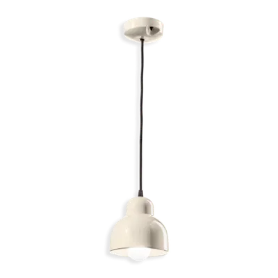 Sospensione Grande / Large Pendant Deco Berimbau Finish Crm - Crema C2611