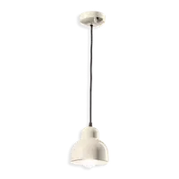 Sospensione Grande / Large Pendant Deco Berimbau Finish Crm - Crema C2611