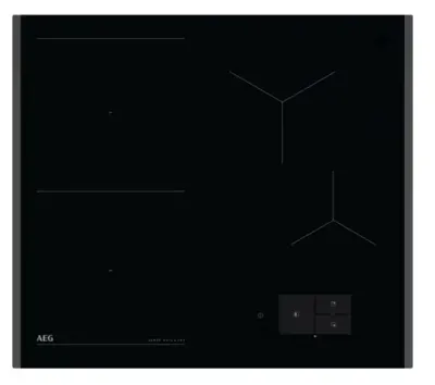 Plita incorporabila AEG 8000 SenseBoil+Fry TH64IB30FB, 60 cm, Inductie, Ecran TFT, Control touch, Booster, Wi-Fi, Timer (Negru)