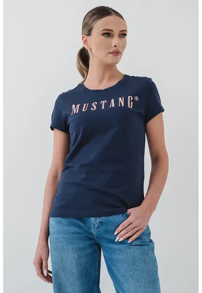 Tricou cu imprimeu logo Loa - Albastru indigo