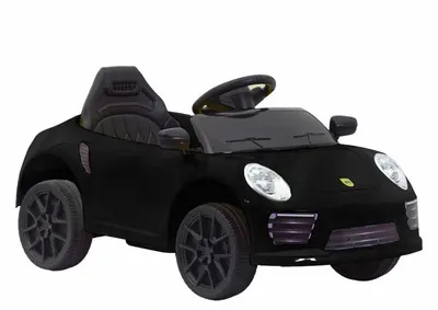Masinuta electrica pentru copii 90W cu telecomanda lumini si sunete, 2 motoare, frana automata si panou audio Black