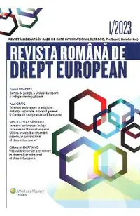 Revista romana de drept european Nr.1/2022