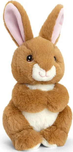 Jucarie ecologica de plus Keel Toys Keeleco - Iepuras, 19 cm