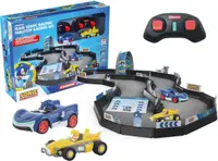 Set de curse Carrera RC Car - Team Sonic Racing, pistă cu mașinuțe, 1:43