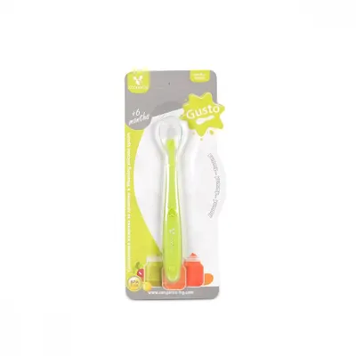 Lingurita copii Cangaroo Spoon Gusto din silicon moale,fara Bpa,varsta 6 luni+