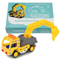 Mini constructor Rex London – Camion excavator, 54 piese
