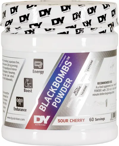 BlackBombs Powder, vișin, 300 g, Dorian Yates Nutrition