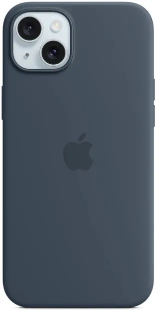 Husă Apple - Silicone MagSafe, iPhone 15 Plus, Storm Blue