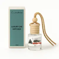 Odorizant auto cu ulei esențial – sticluță 8 ml cu dop de lemn, ediție de iarnă - Cosy Christmas – Portocală & scorțișoară & vanilie