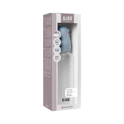 Set complet biberon anticolici 270 ml silicon Baby Blue Bibs