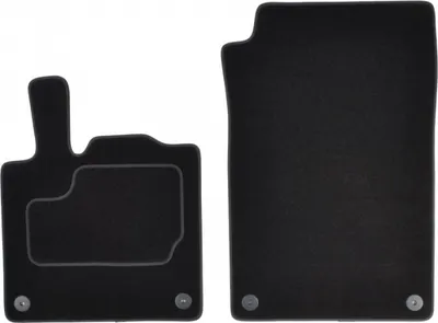 Covorase auto (fata, velur, 2 bucati, culoare negru) SMART FORTWO intre 2004-2007