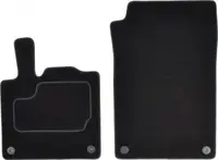 Covorase auto (fata, velur, 2 bucati, culoare negru) SMART FORTWO intre 2004-2007